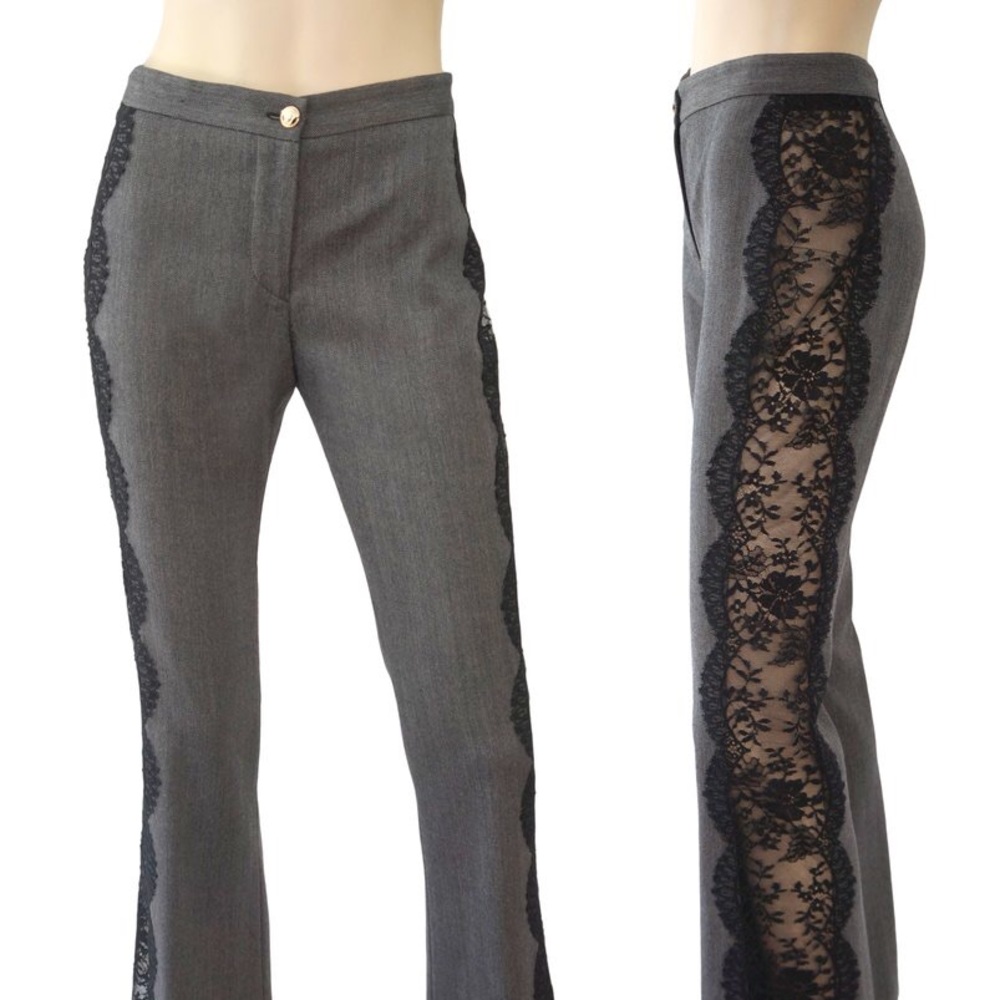 Versace Lace Bootcut Pants